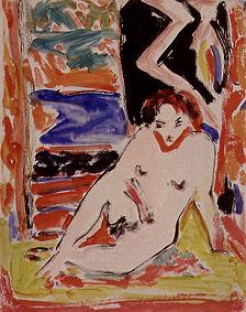 Girl act in the interior from Ernst Ludwig Kirchner