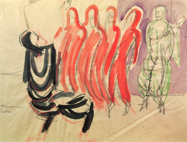 Mary Wigmans dance school from Ernst Ludwig Kirchner