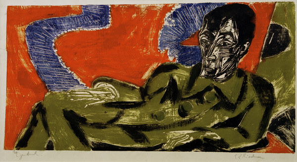 Portrait of Otto Mueller from Ernst Ludwig Kirchner