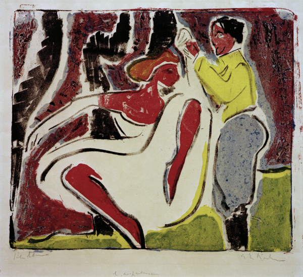 Russian dance couple from Ernst Ludwig Kirchner
