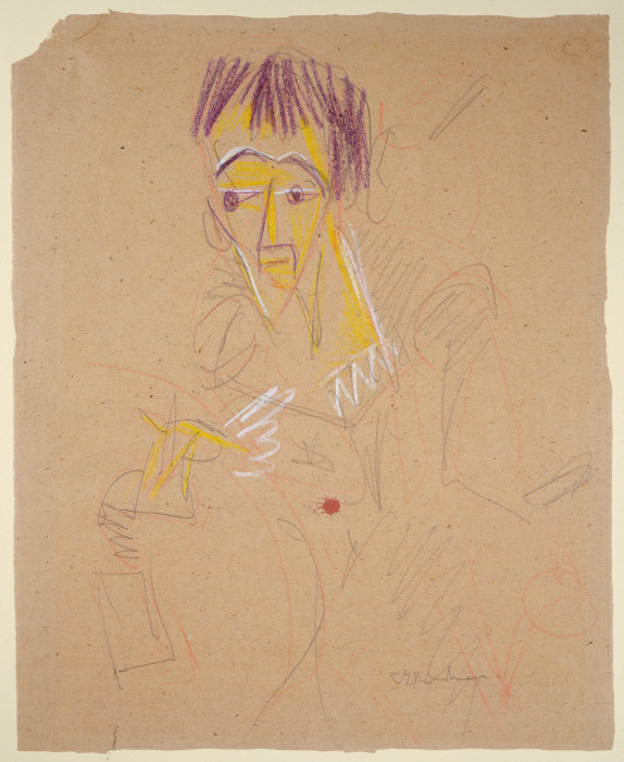 Selbstbildnis, zeichnend from Ernst Ludwig Kirchner