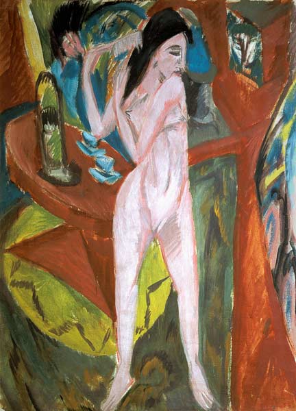 Act combing himself. from Ernst Ludwig Kirchner