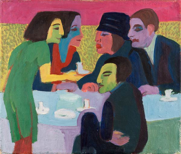 Scene at the Café from Ernst Ludwig Kirchner