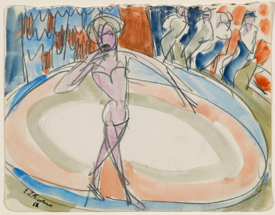 Dancing woman at the cabaret from Ernst Ludwig Kirchner