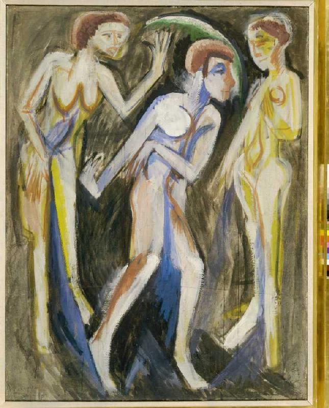 Dance between women from Ernst Ludwig Kirchner