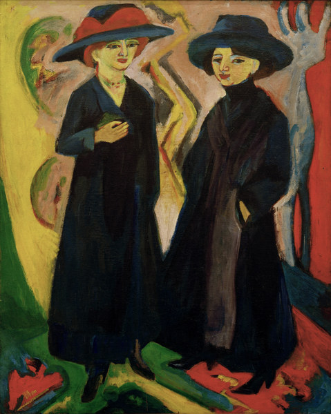 Two young women from Ernst Ludwig Kirchner