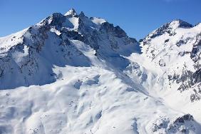 Bergpanorama im Winter