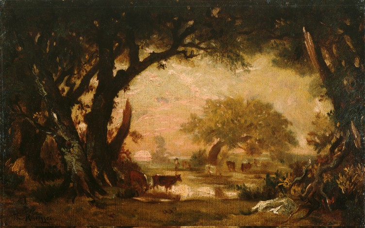 Clearing in the Woods of Fontainebleau from Etienne-Pierre Théodore Rousseau