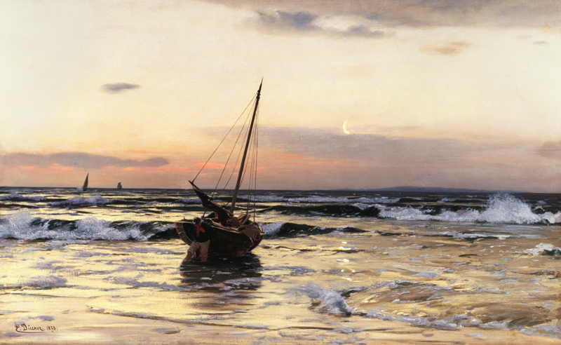 Sundown by the sea from Eugen Dücker