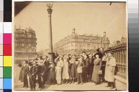 Die Sonnenfinsternis auf der Place de la Bastille
