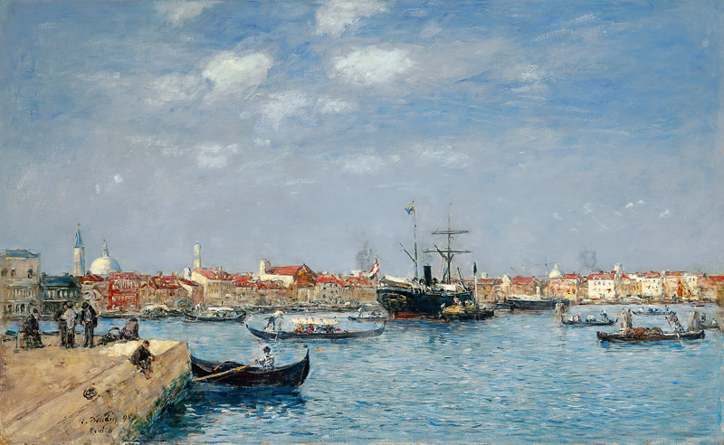 Der Canal Grande in Venedig from Eugène Boudin
