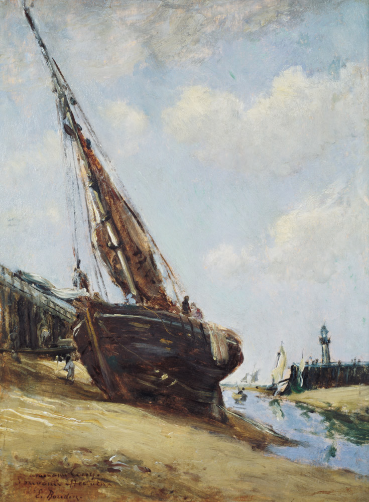 Harbour Scene from Eugène Boudin