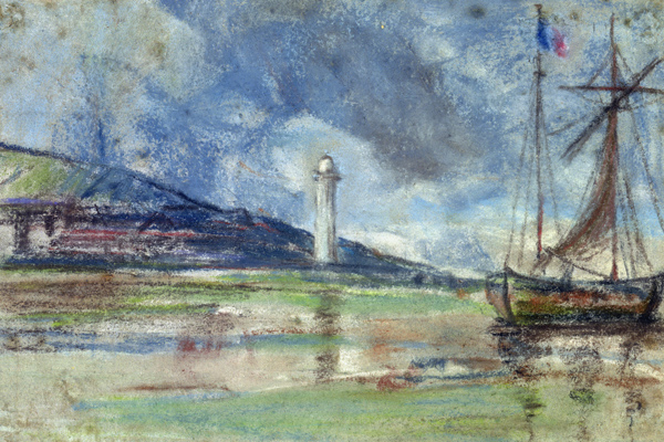 The Lighthouse at Honfleur from Eugène Boudin