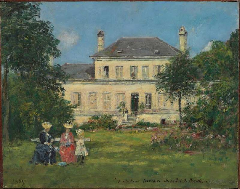 Haus und Garten des Malers Braquaval from Eugène Boudin