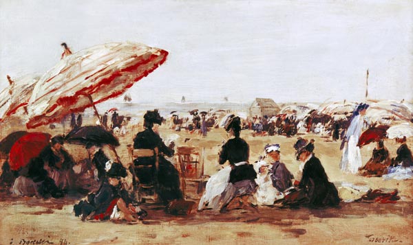 The Beach (La Plage) from Eugène Boudin