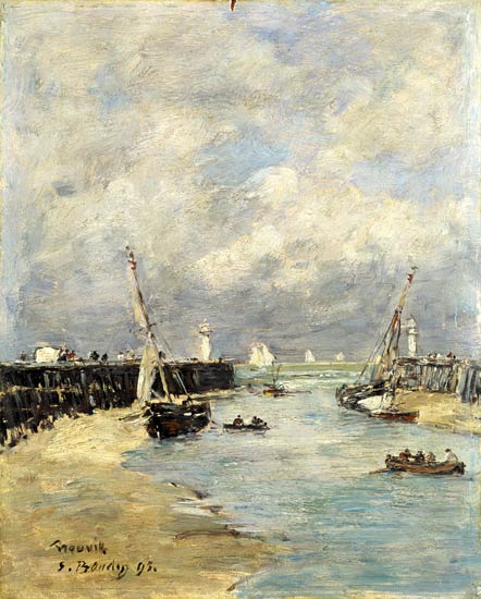 Low Tide at Trouville from Eugène Boudin