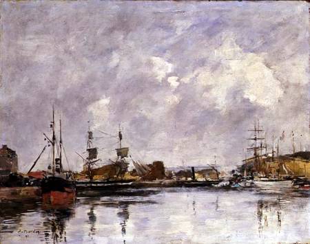The Port of Dunkirk from Eugène Boudin