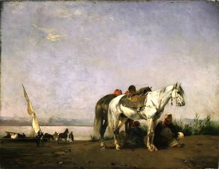 On the bank of the Nile from Eugène Fromentin