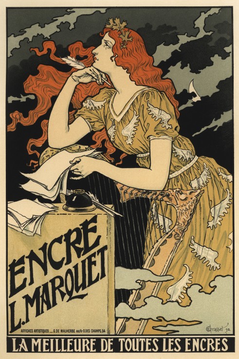 Encre L. Marquet (Poster) from Eugene Grasset