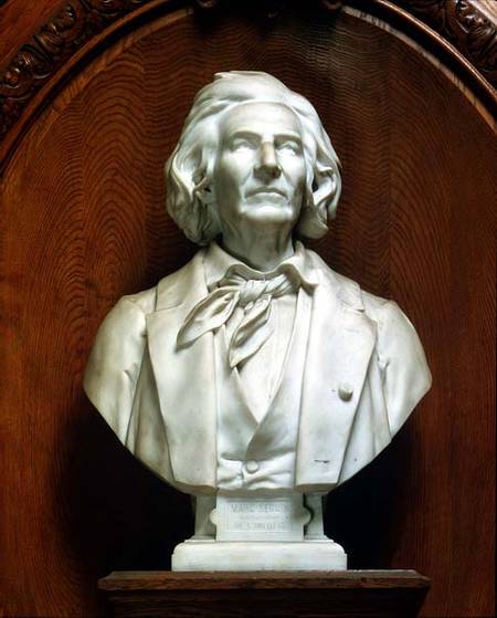 Portrait bust of Marc Seguin (1786-1875) architect and engineer from Eugene Guillaume