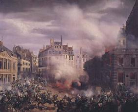 The Burning of the Chateau d'Eau at the Palais-Royal
