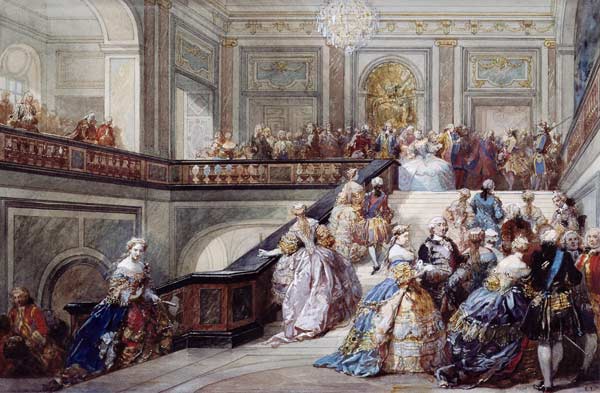 Fete at the Chateau de Versailles on the occasion of the Marriage of the Dauphin in 1745 from Eugène Louis Lami