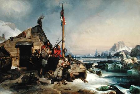 Wintering of a Team of Dutch Sailors on the Eastern Coast of Novaya Zemlya from Eugene Modeste Edmond Lepoittevin