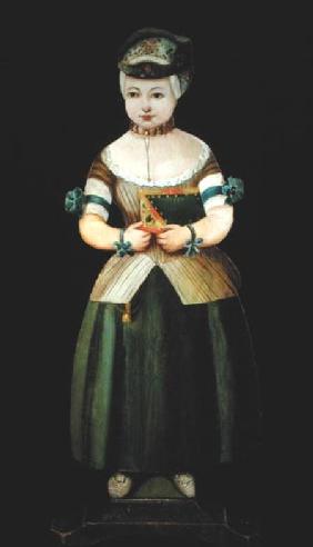 Dummy Board of a Young Girl (oil on board)
