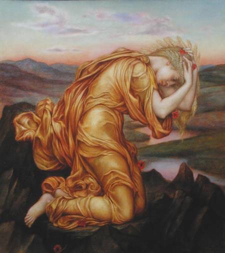 Demeter Mourning for Persephone from Evelyn de Morgan