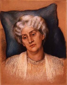Study for 'The Hour Glass': portrait of Mrs. William Morris. c.1904-05 (pastel on paper) (study of 2