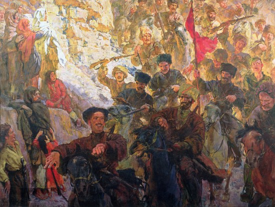 The Red Partisans of Dagestsan from Evgeni Evgenievitch Lanceray