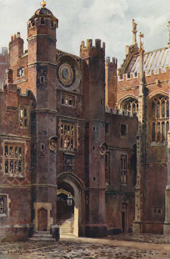Anne Boleyns Gateway, Clock Court from E.W. Haslehust