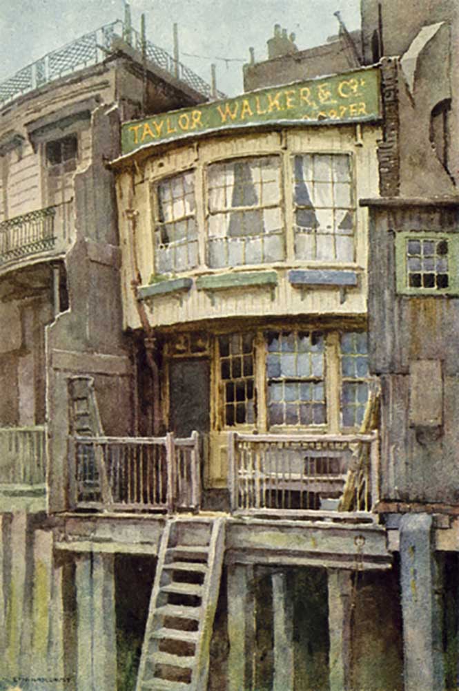The "Grapes", Limehouse from E.W. Haslehust