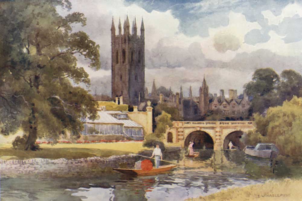 Magdalen College from the Cherwell from E.W. Haslehust