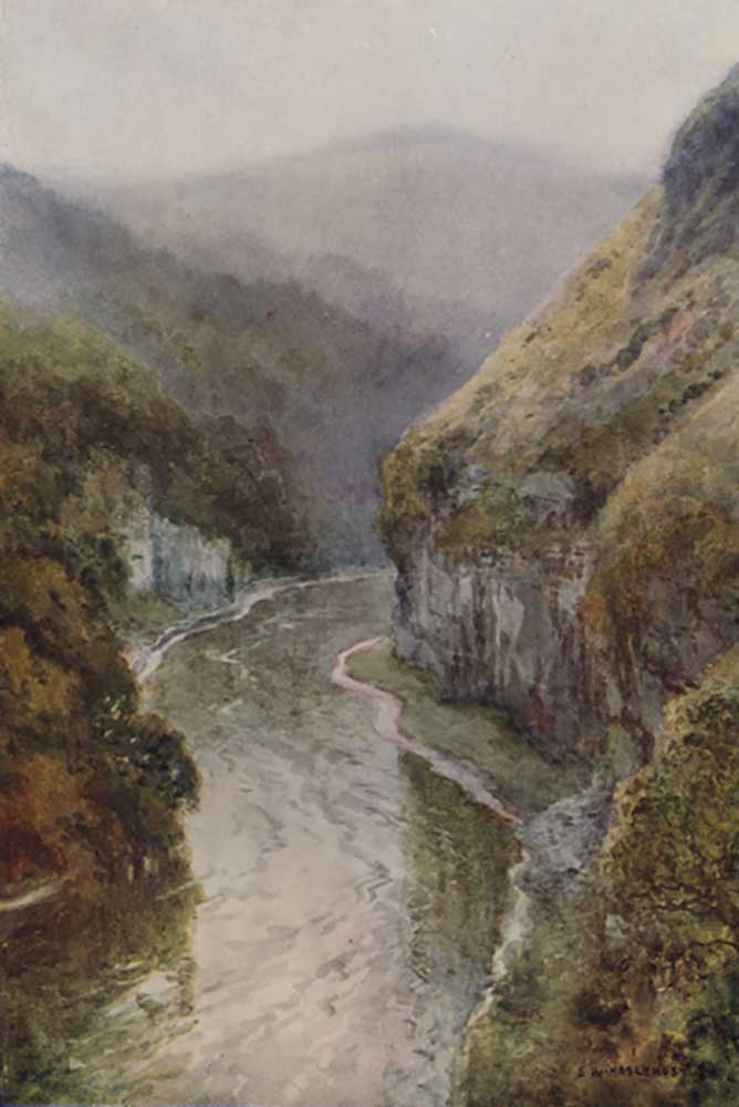 The Wye near Cressbrook Dale from E.W. Haslehust