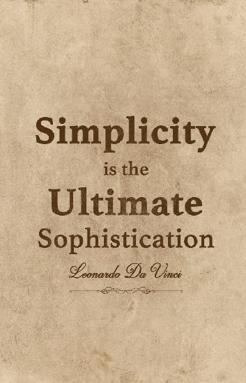 Da Vinci Quote Simplicity