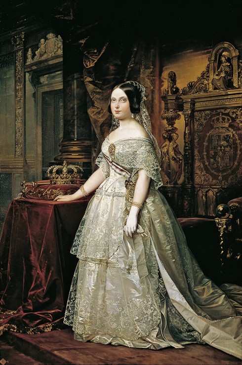 Portrait of Isabella II of Spain from Federico de Madrazo y Kuntz