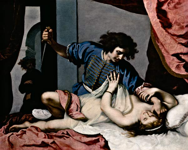 Tarquin and Lucretia (oil on canvas) from Felice Ficherelli