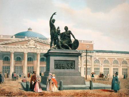 The Minin and Pozharsky monument in Moscow from Felix Benoist