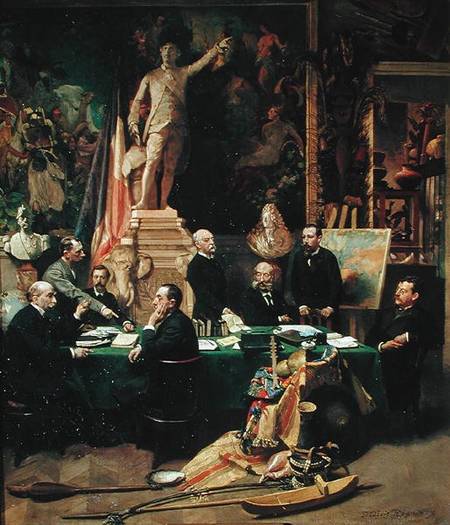 The Colonial Delegates and Jules Ferry (1832-93) from Felix Elie Regamey