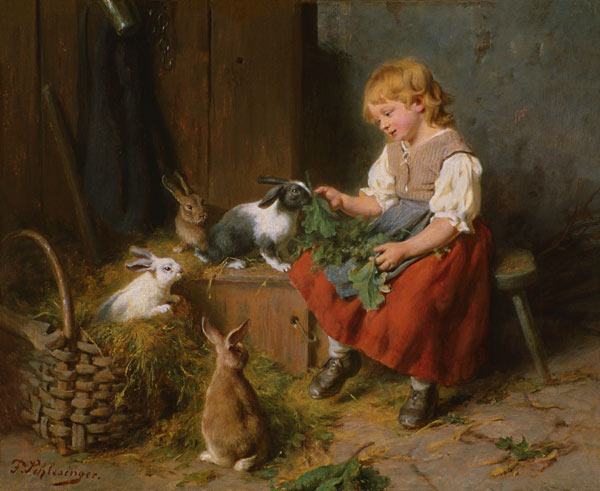 Rabbits feed from Felix Schlesinger