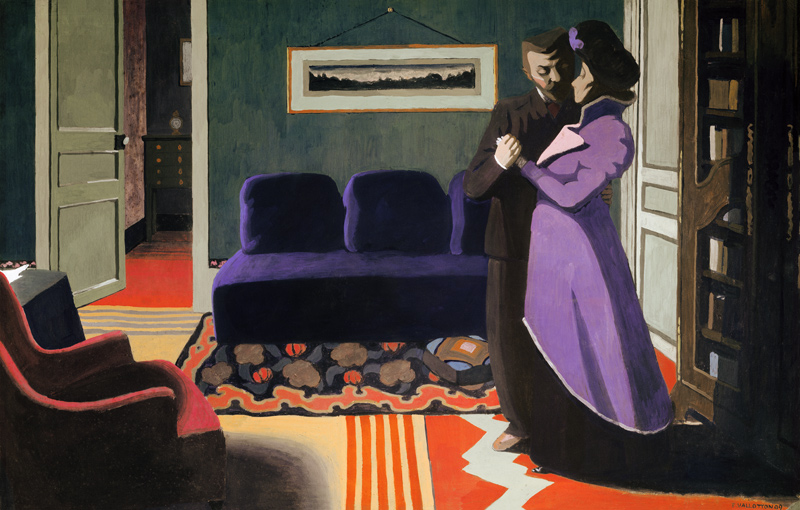 The Visit (Interior with Blue Sofa) from Felix Vallotton