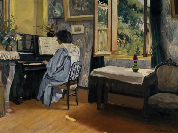 F.Vallotton / Woman at the Piano from Felix Vallotton