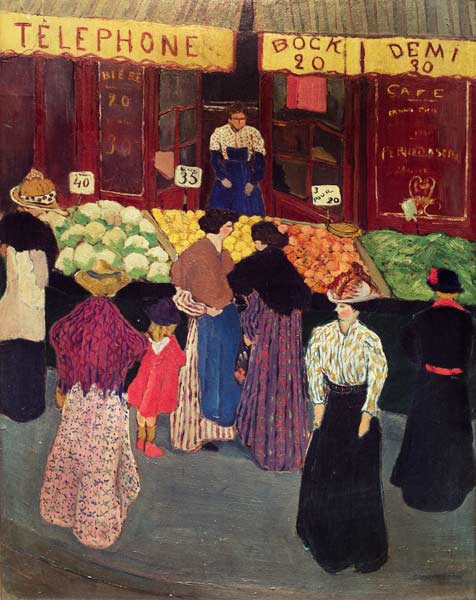 Vallotton / On the market / c.1895 from Felix Vallotton