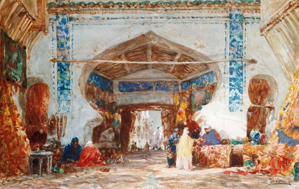 Bazaar in Constantinople from Felix Ziem
