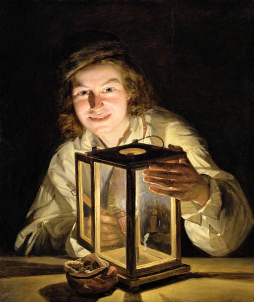 The Young Stableboy with a Stable Lamp from Ferdinand Georg Waldmüller