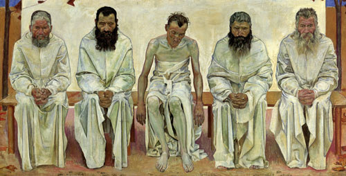 The ones tired of life from Ferdinand Hodler