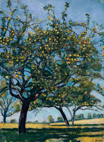 Hofstatt mit Apfelbäumen from Ferdinand Hodler