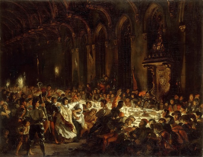 The Assassination of the Bishop of Liège from Ferdinand Victor Eugène Delacroix