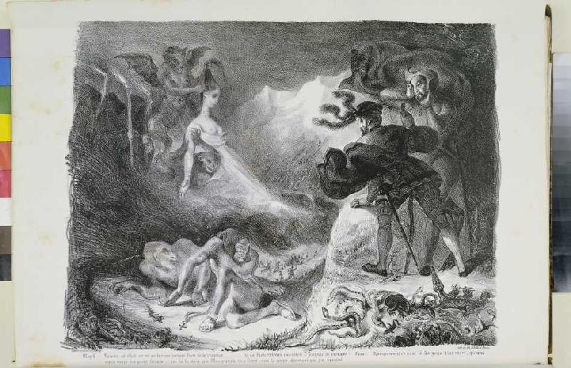 Faust Und Gretchen Walpurgisnacht Ferdinand Victor Eugene Delacr As Art Print Or Hand Painted Oil